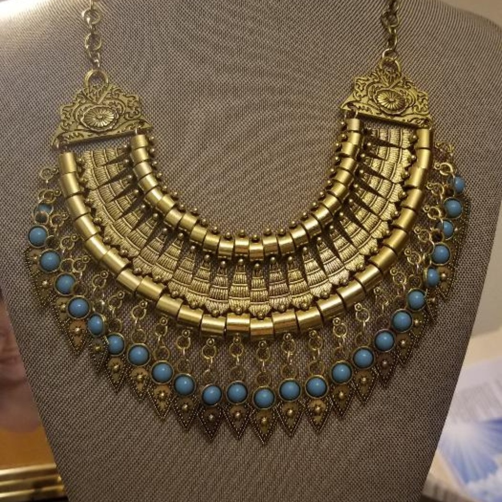 Egyptian Style Cleopatra Necklace Great Gift
